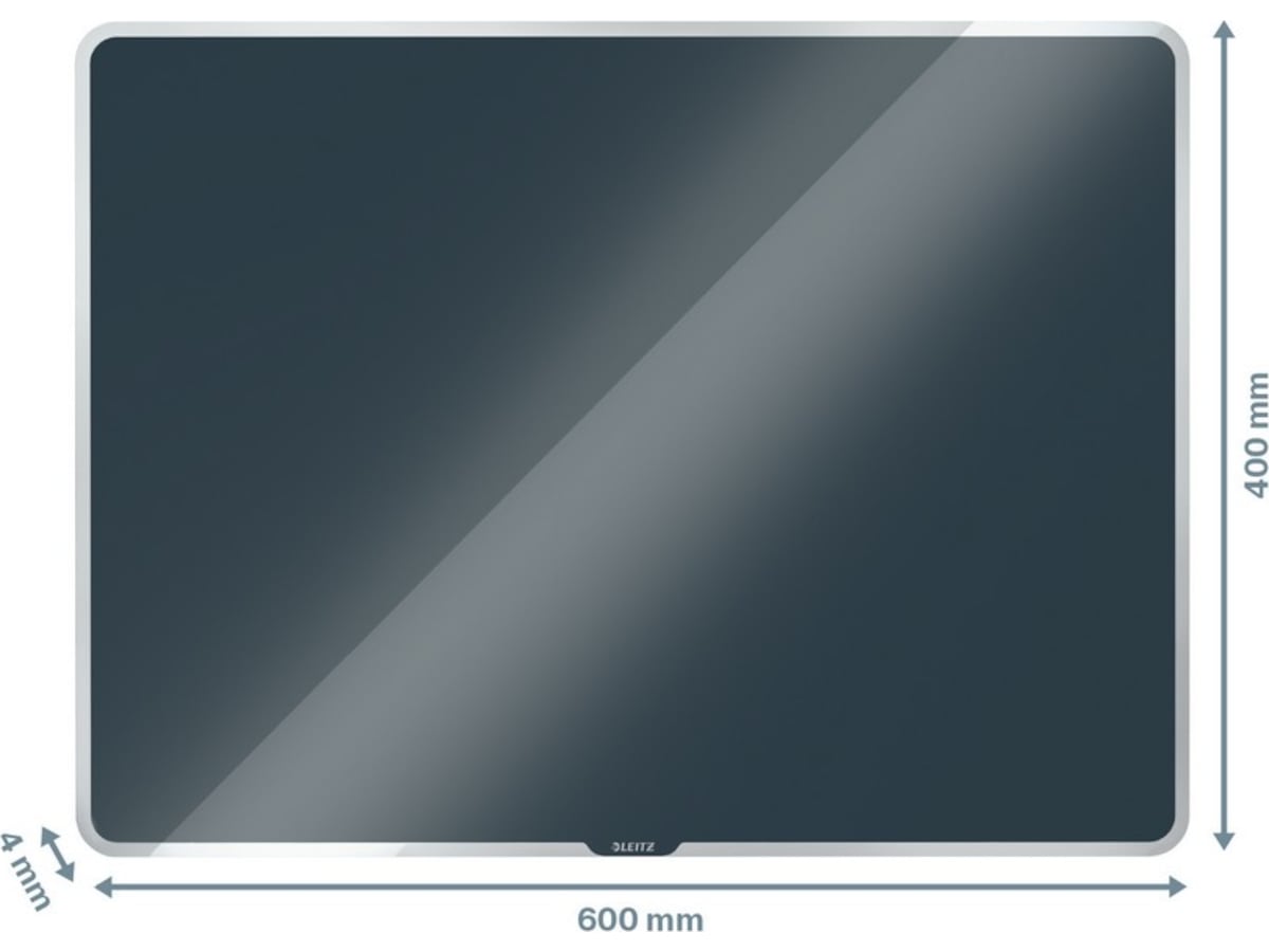 Leitz Cosy Glasstavle - magnetisk whiteboardtavle 60x40 cm -fløyelsgrå Whiteboardtavler