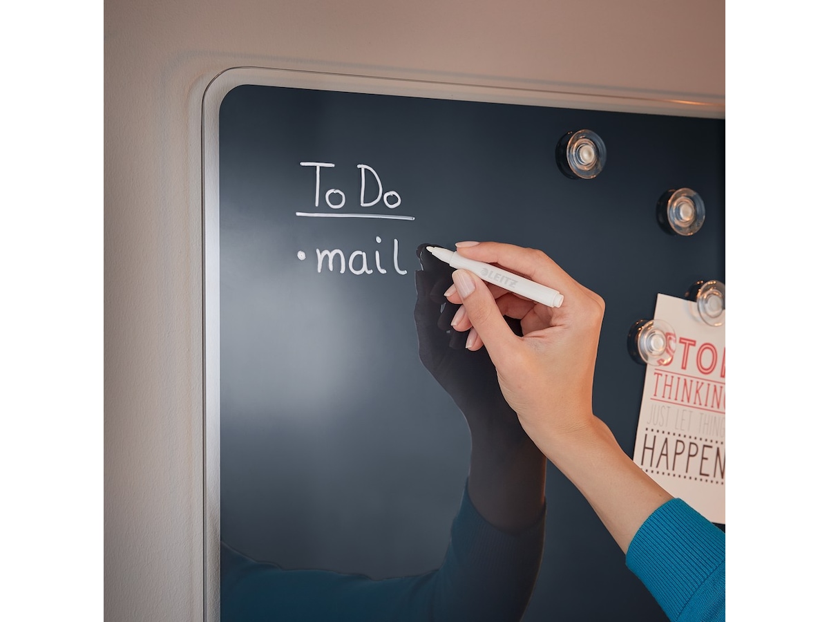 Leitz Cosy Glasstavle - magnetisk whiteboardtavle 60x40 cm -fløyelsgrå Whiteboardtavler