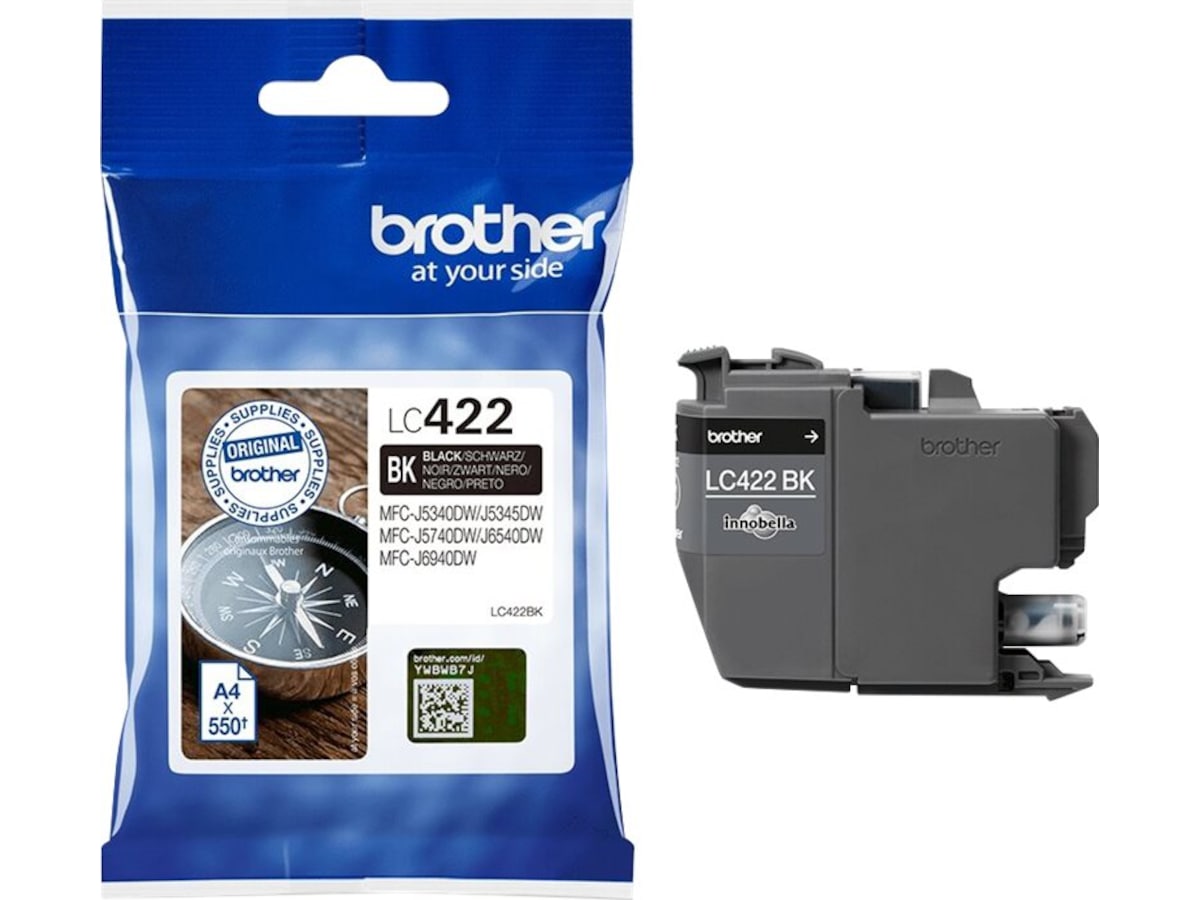 Brother blekk LC422BK Sort Blekkpatroner