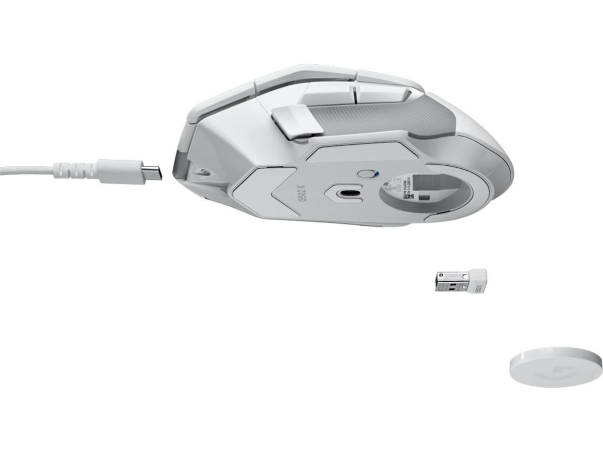 Logitech G502 X Lightspeed Gamingmus (hvit) Gamingmus