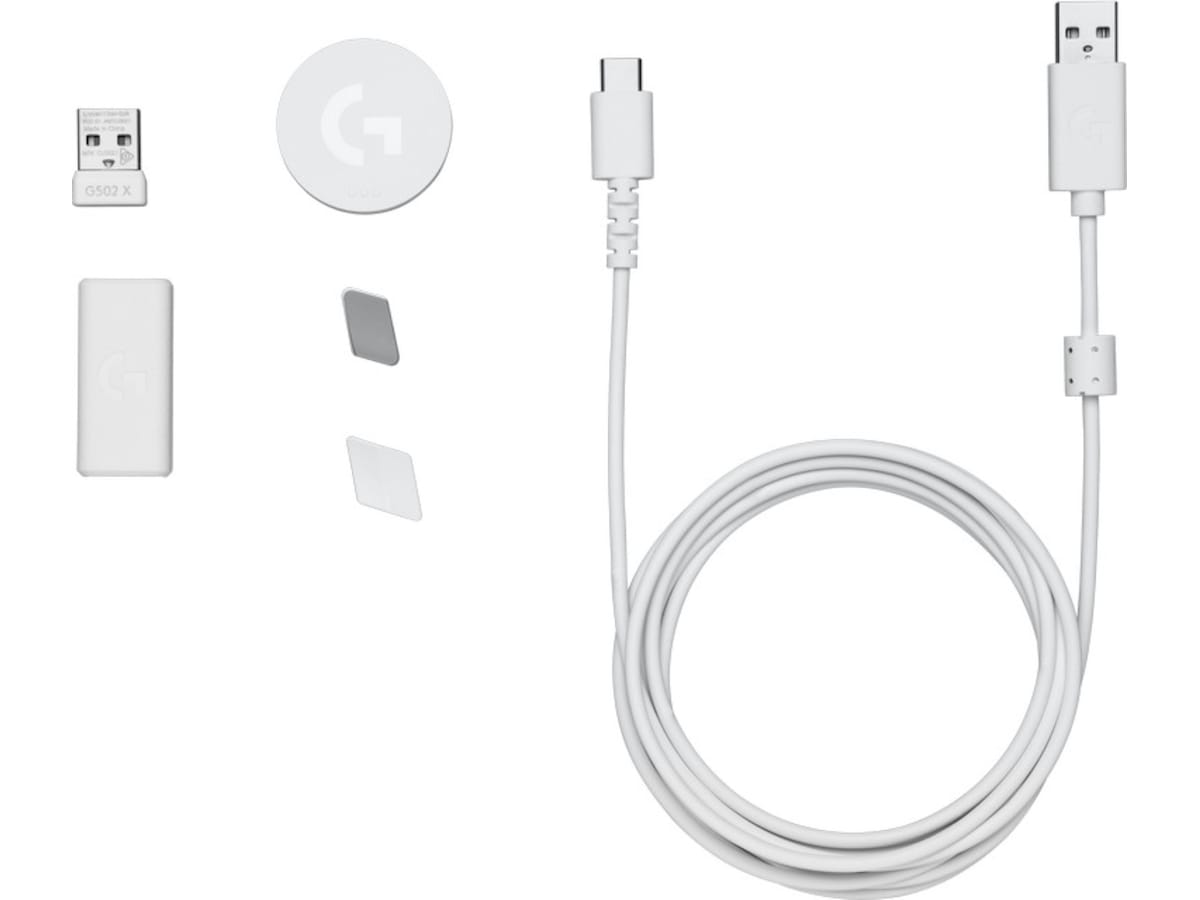 Logitech G502 X Lightspeed Gamingmus (hvit) Gamingmus