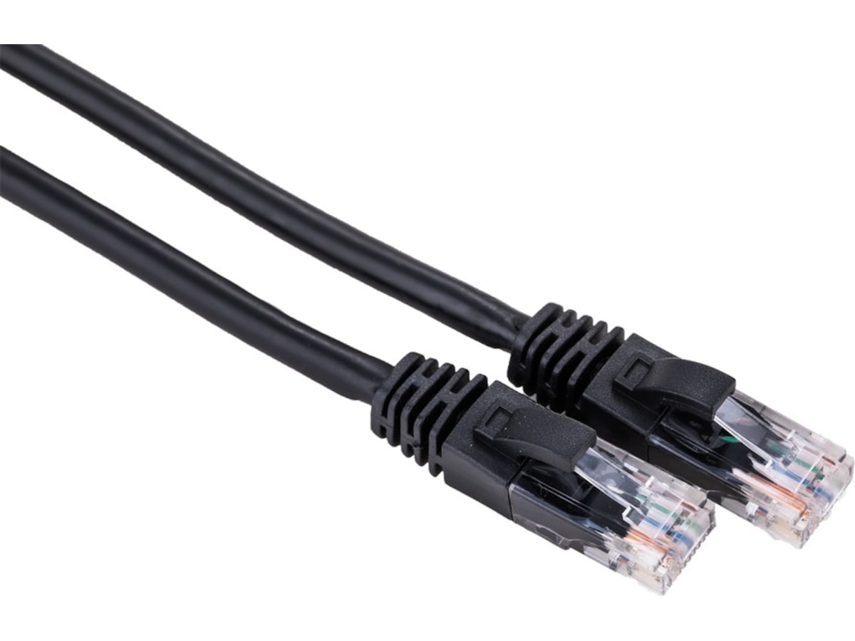 Nettverkskabel Cat6 sort 2m Nettverkskabler