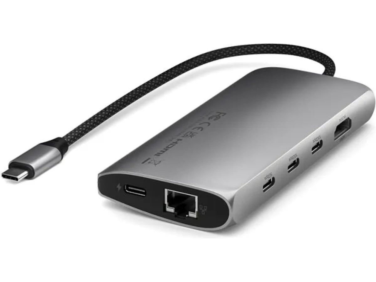 Satechi Multiport 8K Docking (space gray) Dockingstasjon & USB-HUB