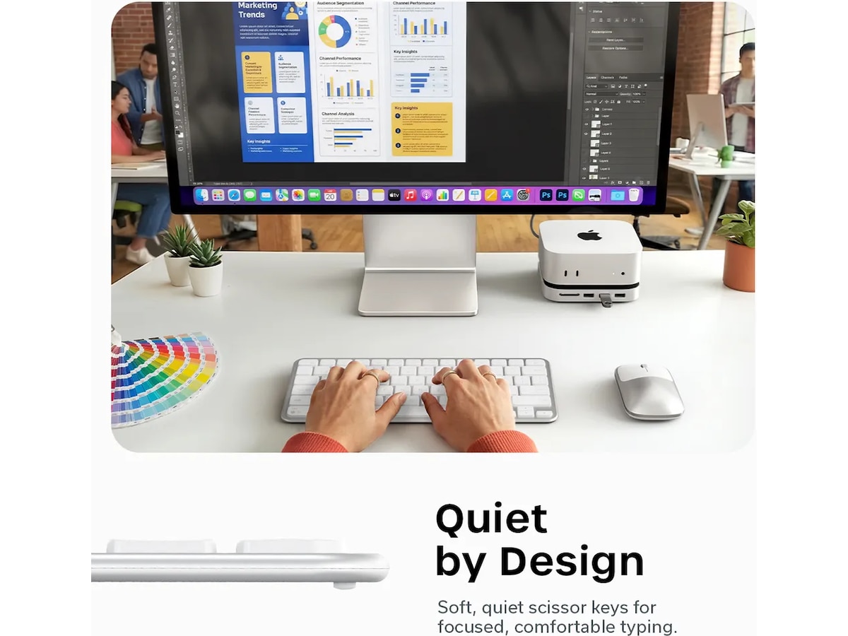 Satechi EX1 Slim trådløst tastatur nordisk layout Tastatur