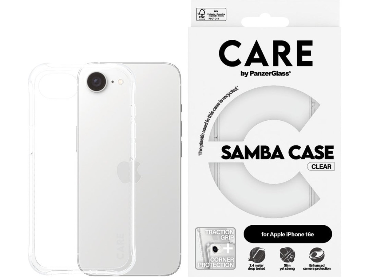 PanzerGlass CARE iPhone 16e Fashion deksel (gjennomsiktig) Mobildeksel