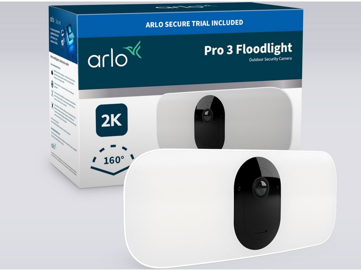 Arlo Pro 3 Floodlight Overvåkningskamera + ladekabel Overvåkningskameraer