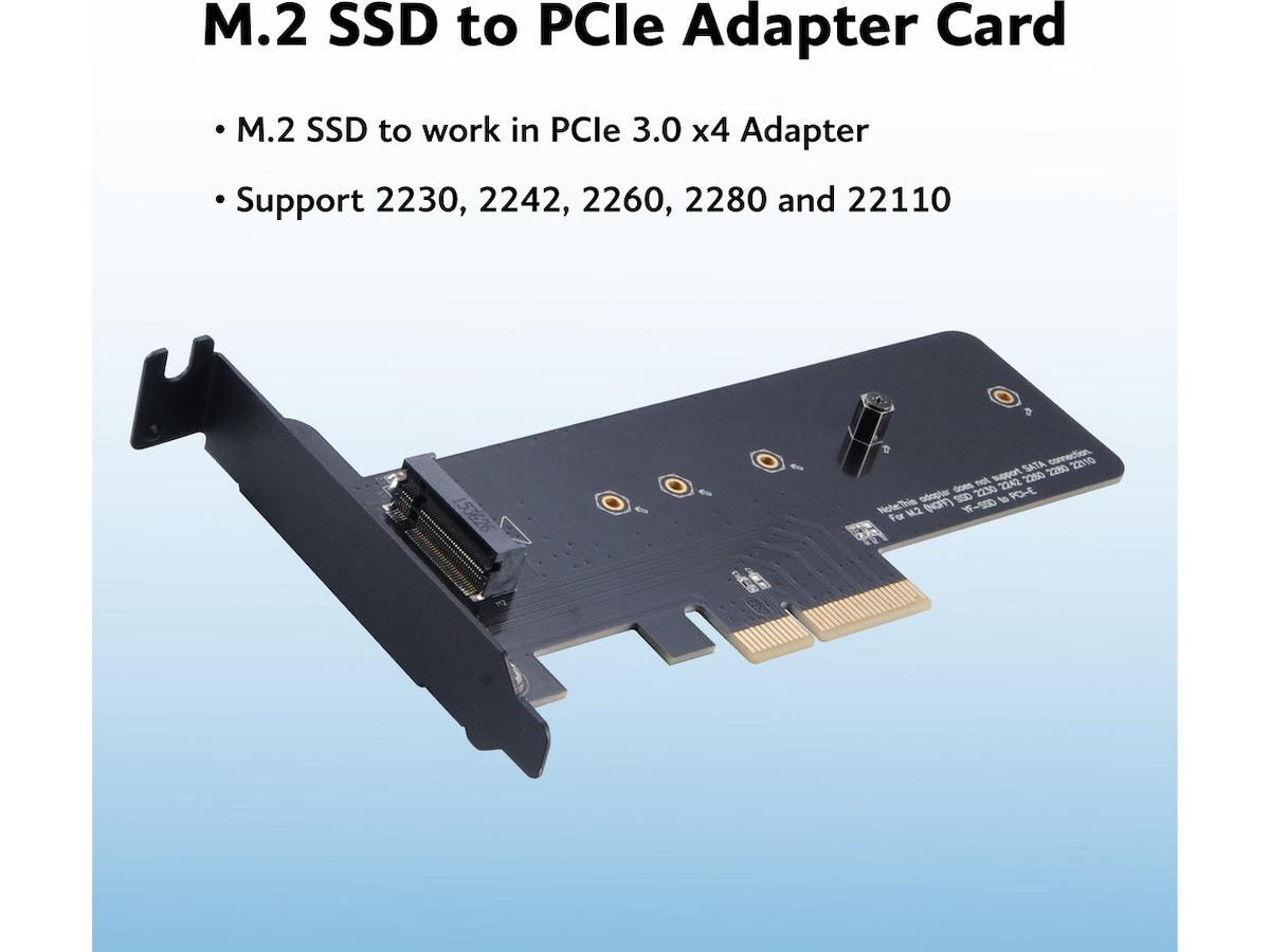 Akasa M.2 SSD to PCIe adapter card Tilbehør