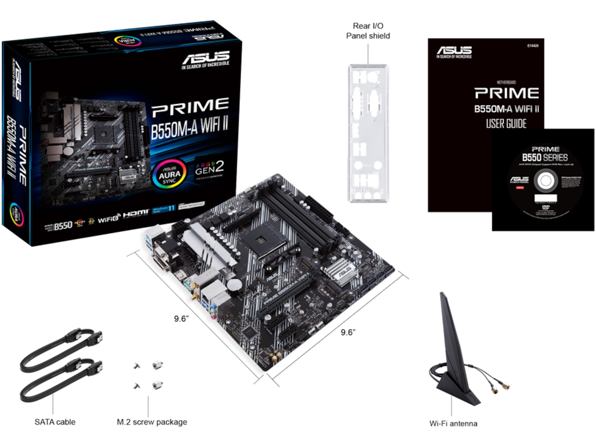 ASUS PRIME B550M-A WIFI II Hovedkort AMD Socket