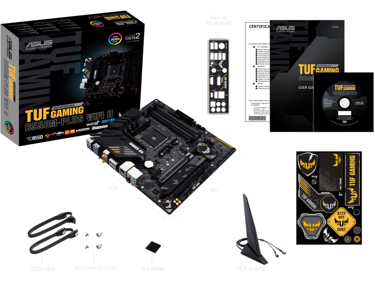 ASUS TUF GAMING B550M-PLUS WIFI II Hovedkort AMD Socket