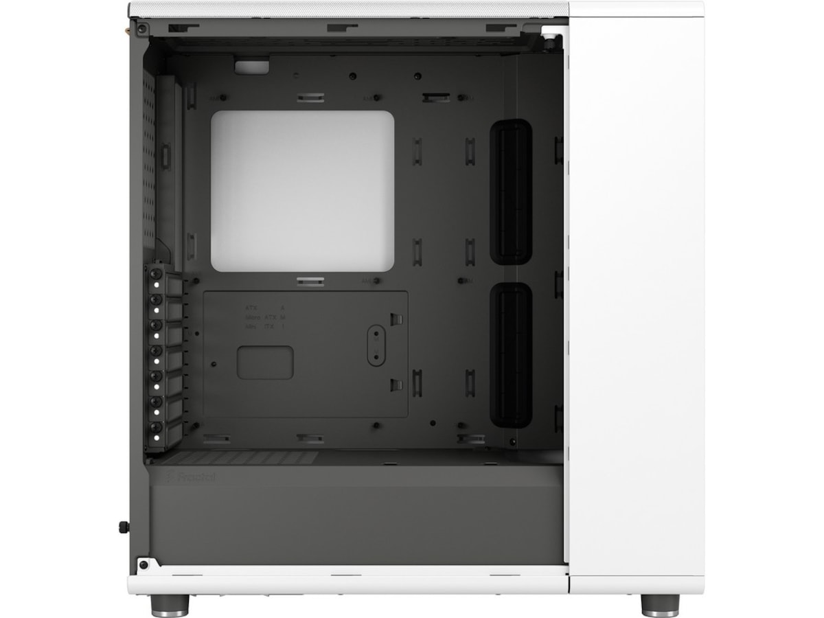 Fractal North Chalk White TG Clear Tint Mid Tower Midi tower