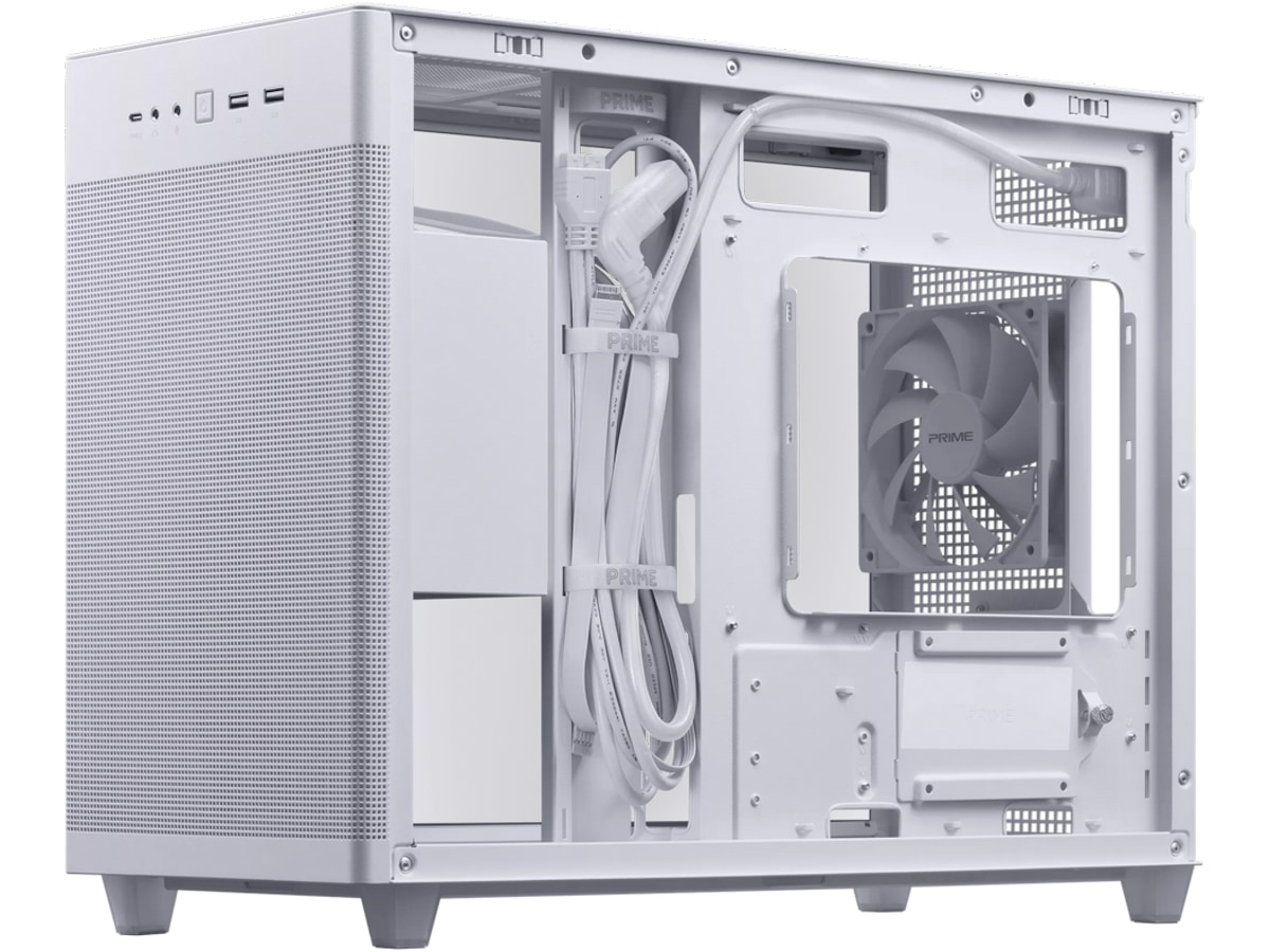 ASUS Prime AP201 Tempered Glass Mini Tower (hvit) Mini/Micro/Nano tower