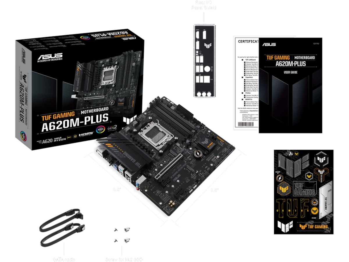 ASUS TUF GAMING A620M-PLUS Hovedkort AMD Socket