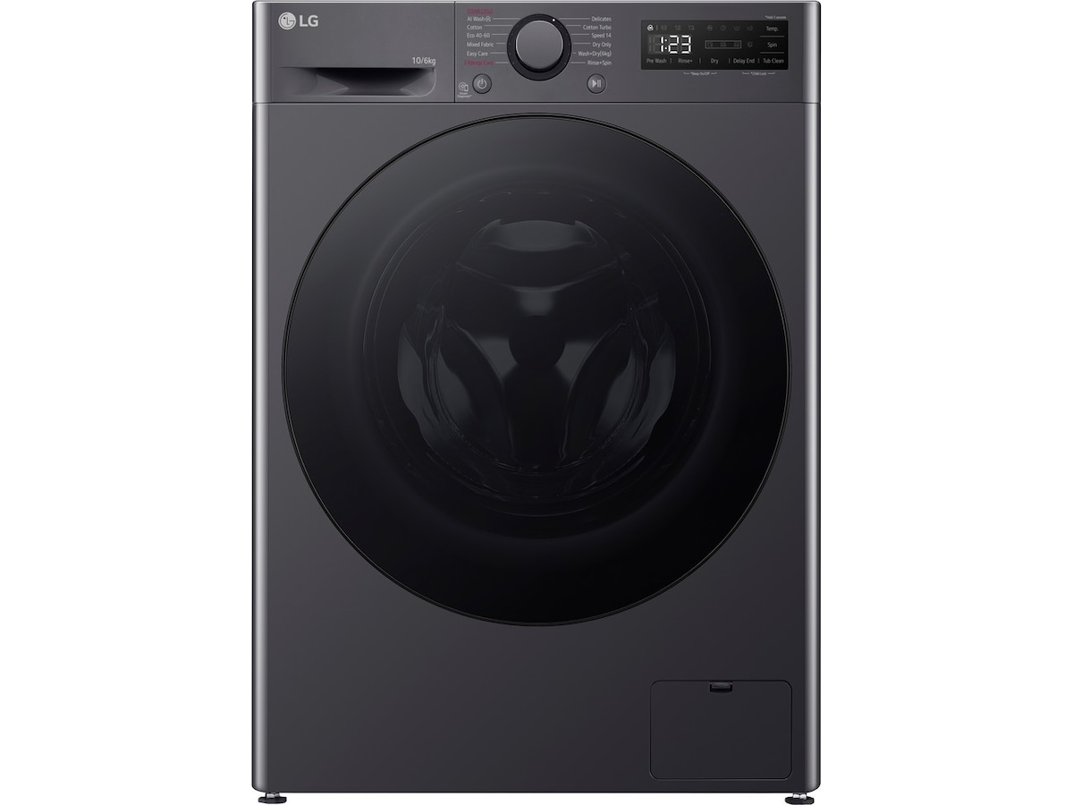 LG F4Y5RRPYJ Vask/Tørk (sort) Kombinert vaskemaskin og tørketrommel