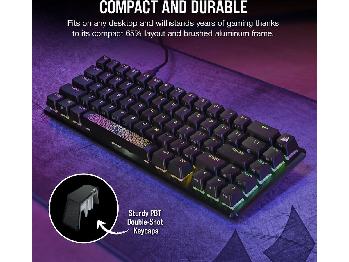 Corsair K65 Pro Mini Gamingtastatur (sort) Gamingtastatur