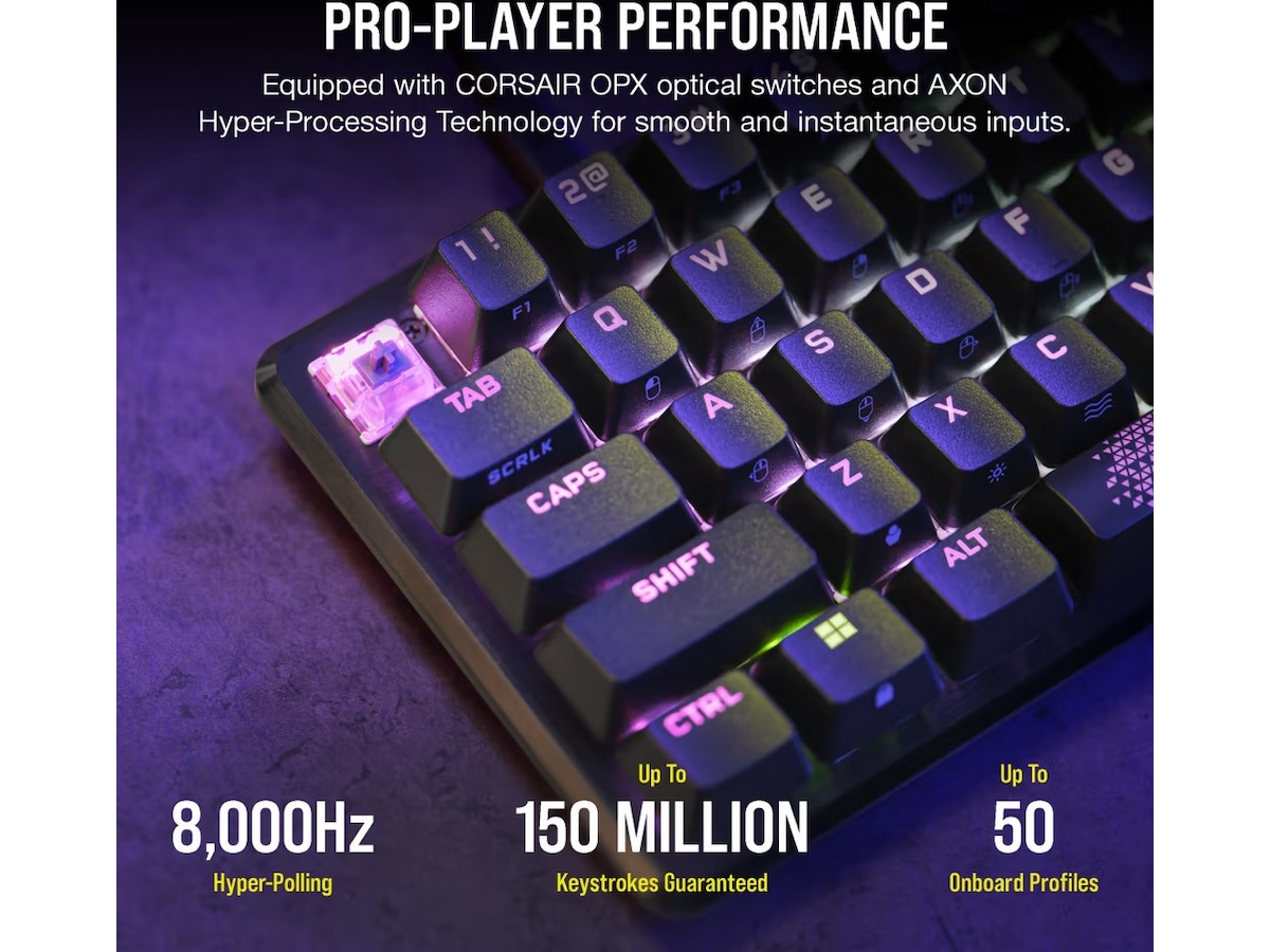 Corsair K65 Pro Mini Gamingtastatur (sort) Gamingtastatur