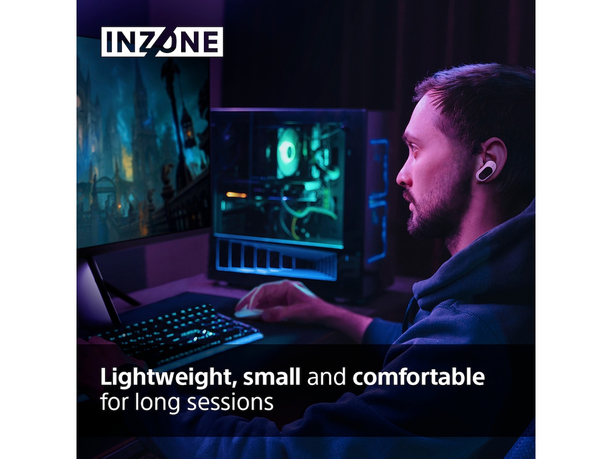 Sony INZONE Buds True Wireless Gaming ørepropper (hvit) Ørepropper
