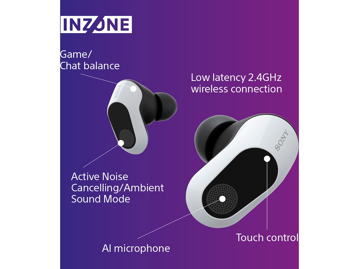 Sony INZONE Buds True Wireless Gaming ørepropper (hvit) Ørepropper