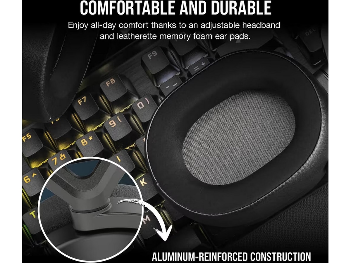 Corsair HS65 Trådløst Headset (sort) Gamingheadset