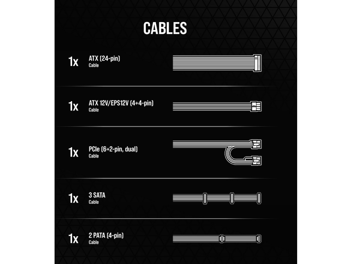 Corsair CX Series CX650 650 Watt PSU Enheter
