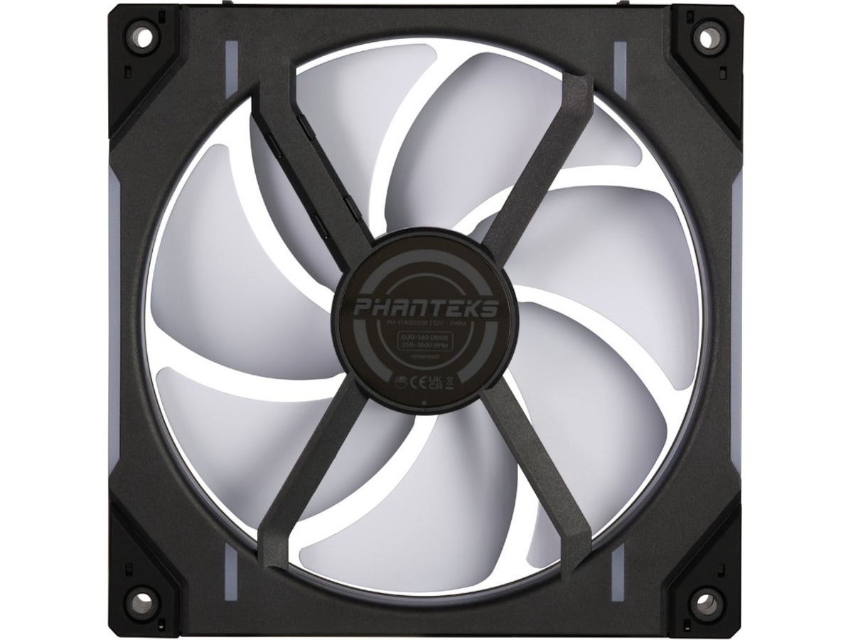 Phanteks D30 140mm PWM DRGB Reverse Vifte 3-Pack (sort) Vifter