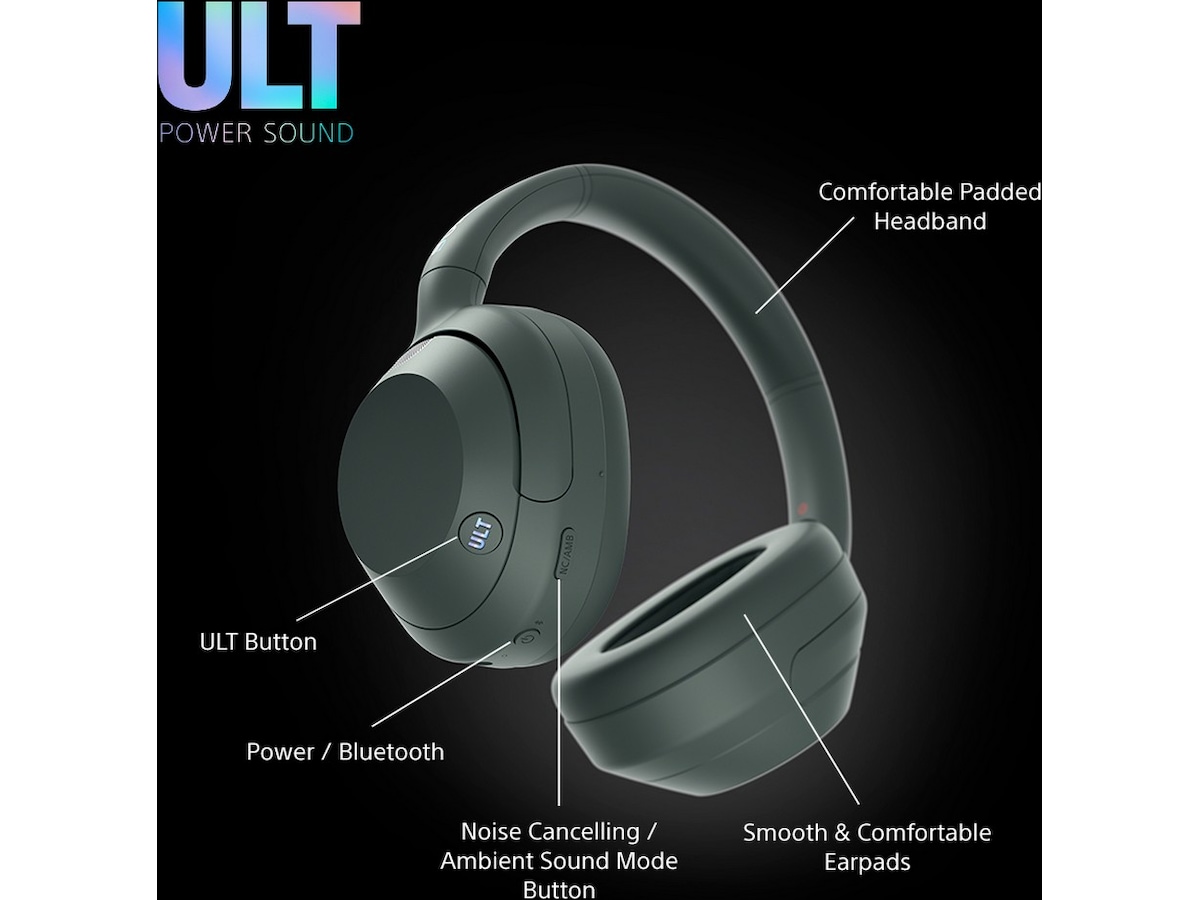 Sony ULT WEAR trådløse hodetelefoner Over-Ear med mic (skogsgrå) Hodetelefoner