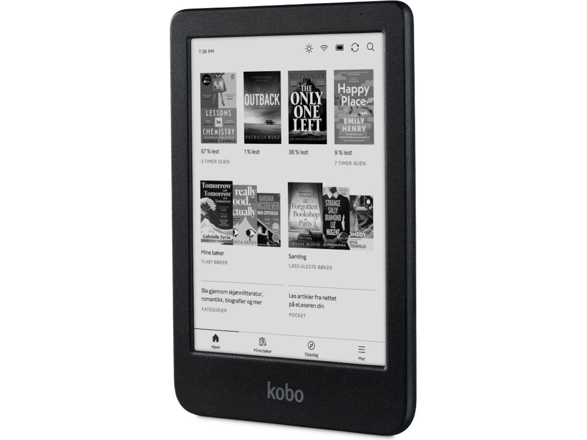Kobo Clara BW 6" 16GB (sort) Lesebrett