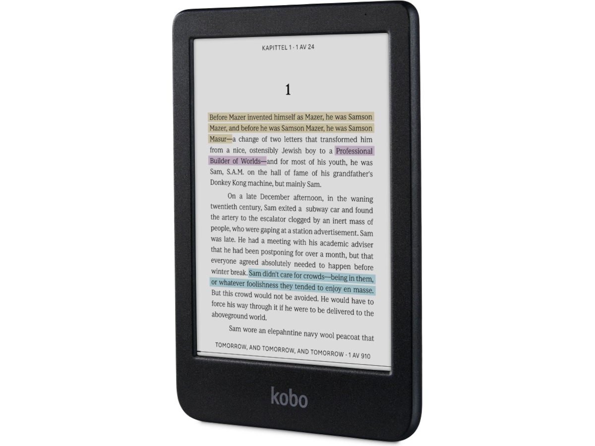 Kobo Clara Colour 6" 16GB (sort) Lesebrett