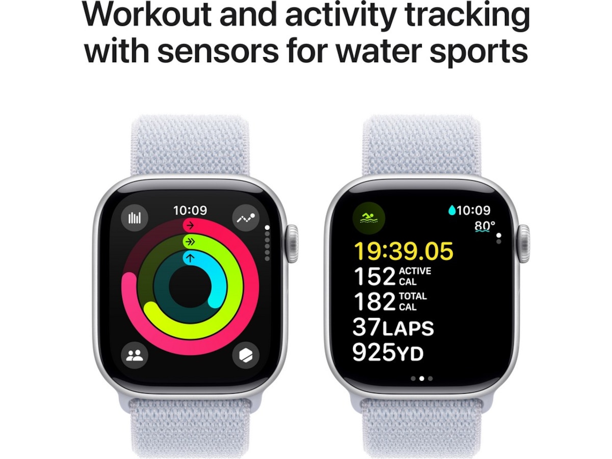 Apple Watch Series 10 GPS 42mm Aluminium (sølv) Smartklokker
