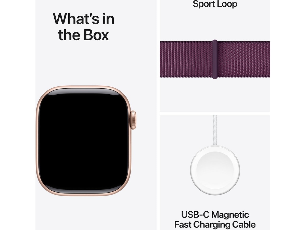 Apple Watch Series 10 GPS 42mm Aluminium (rosegull) Smartklokker