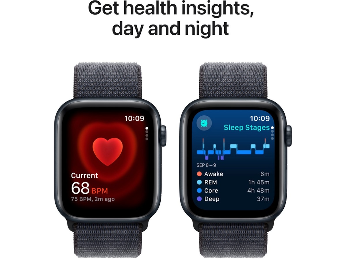 Apple Watch SE 44mm GPS + LTE Aluminium (midnatt) Smartklokker
