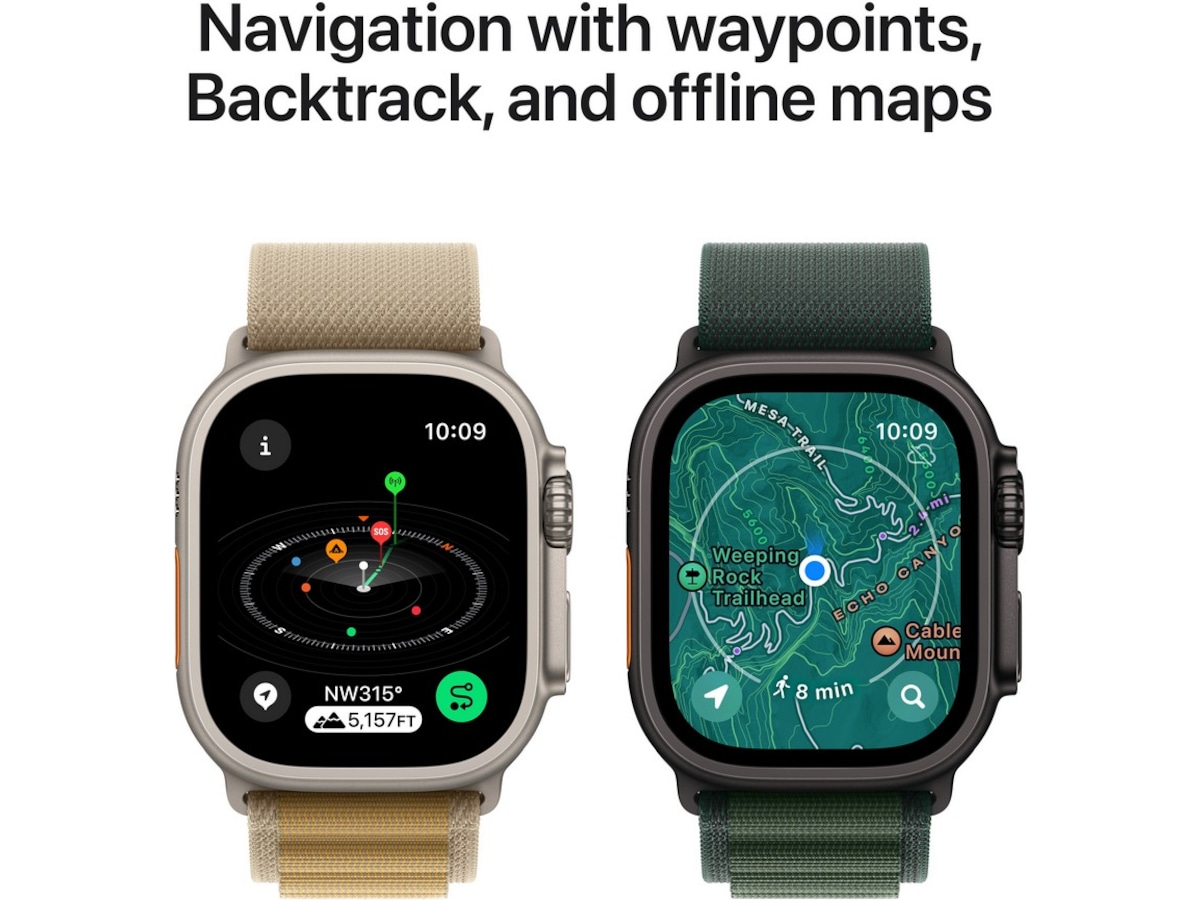 Apple Watch Ultra 2 49mm GPS + LTE Titan (sort) Smartklokker