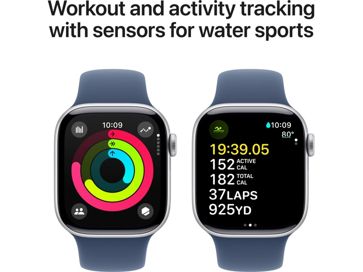 Apple Watch Series 10 GPS 42mm Aluminium (sølv) Smartklokker