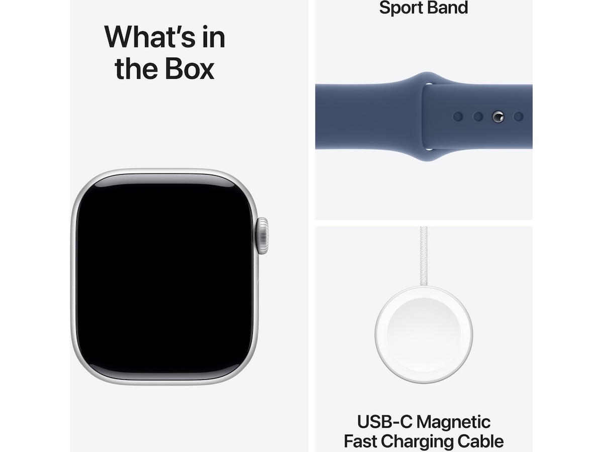 Apple Watch Series 10 GPS 42mm Aluminium (sølv) Smartklokker