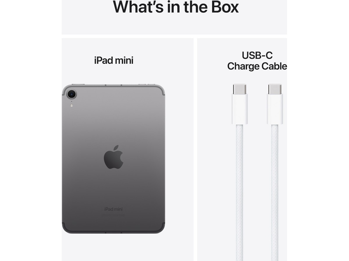iPad mini (2024) 256GB 5G (stellargrå) Nettbrett / iPad