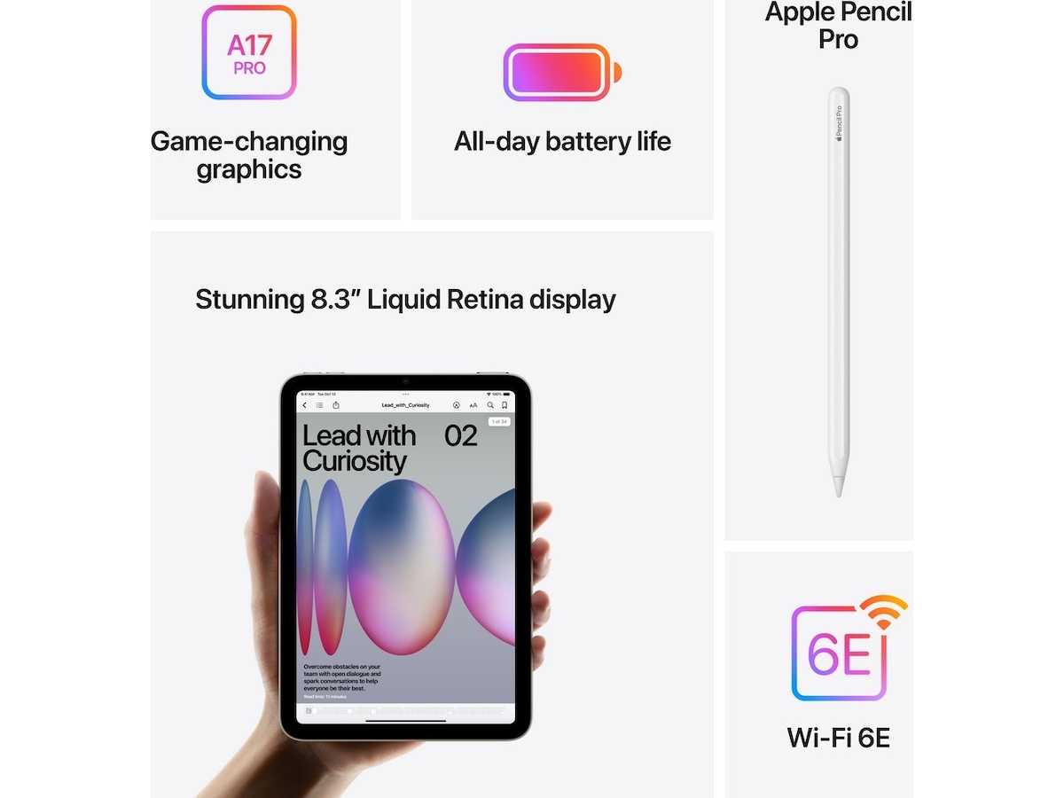 iPad mini (2024) 512GB WiFi (lilla) Nettbrett / iPad