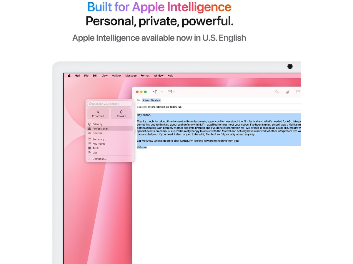 iMac 24 4.5K (2024) 256GB (rosa) Stasjonær PC