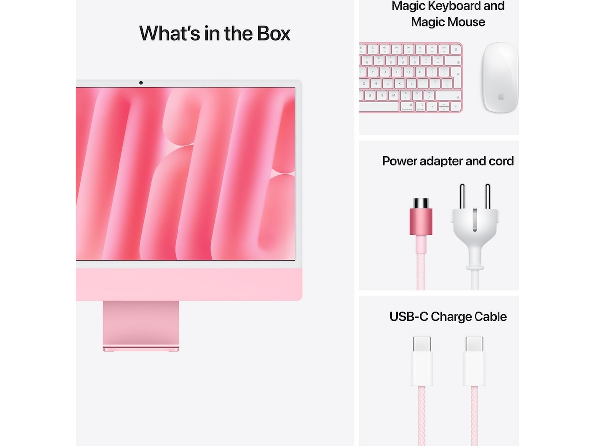 iMac 24 4.5K (2024) 256GB (rosa) Stasjonær PC
