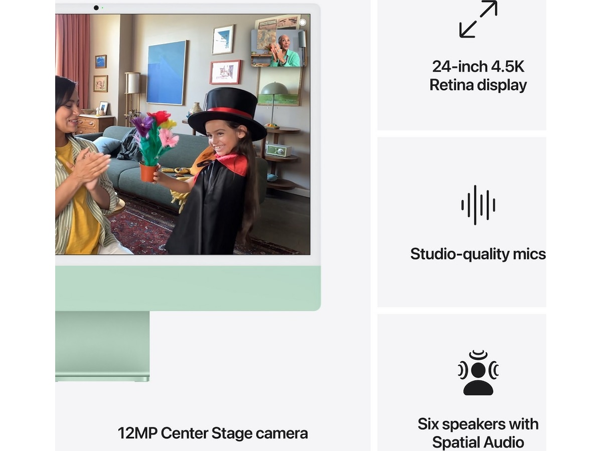 iMac 24 4.5K (2024) 512GB (grønn) Stasjonær PC