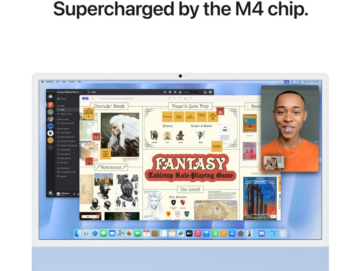 iMac 24 4.5K (2024) 512GB (blå) Stasjonær PC