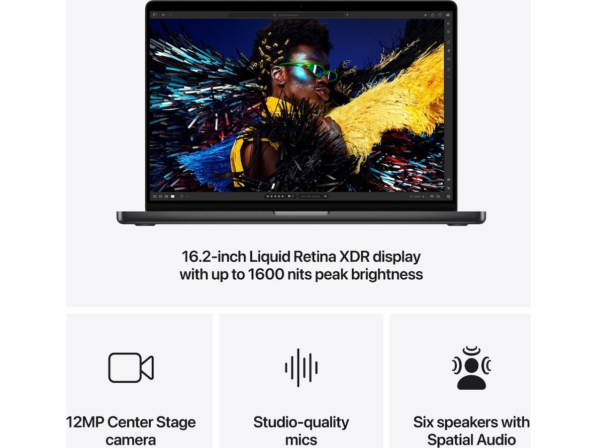 MacBook Pro 16 M4 Max (2024) 1TB (stellarsvart) PC - Bærbar / laptop