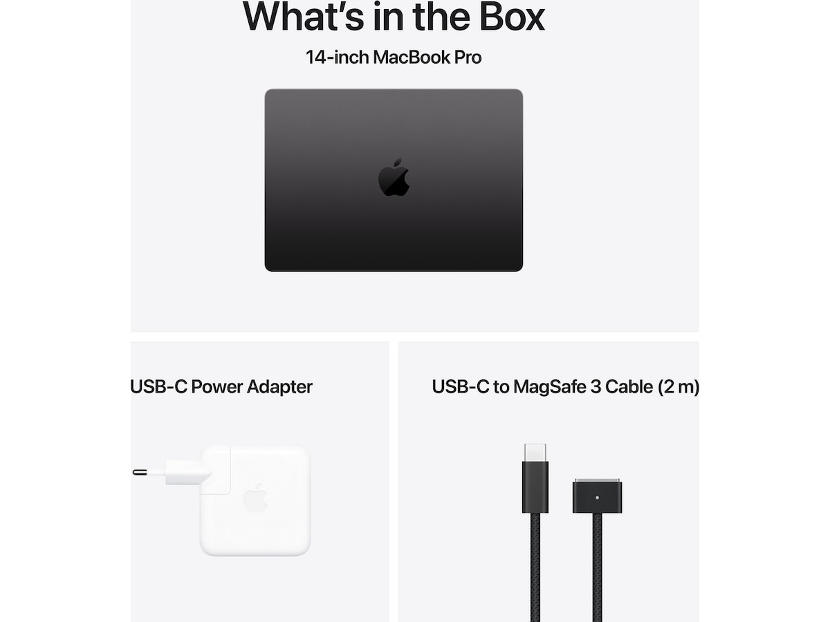 MacBook Pro 14 M4 Max (2024) 1TB (stellarsvart) PC - Bærbar / laptop