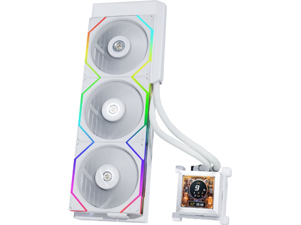 Lian Li HydroShift LCD 360N (hvit) CPU - Vannkjøling