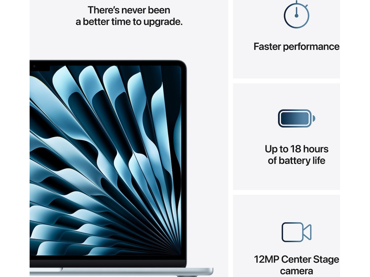 MacBook Air 15" M4 (2025) 256GB (himmelblå) PC - Bærbar / laptop