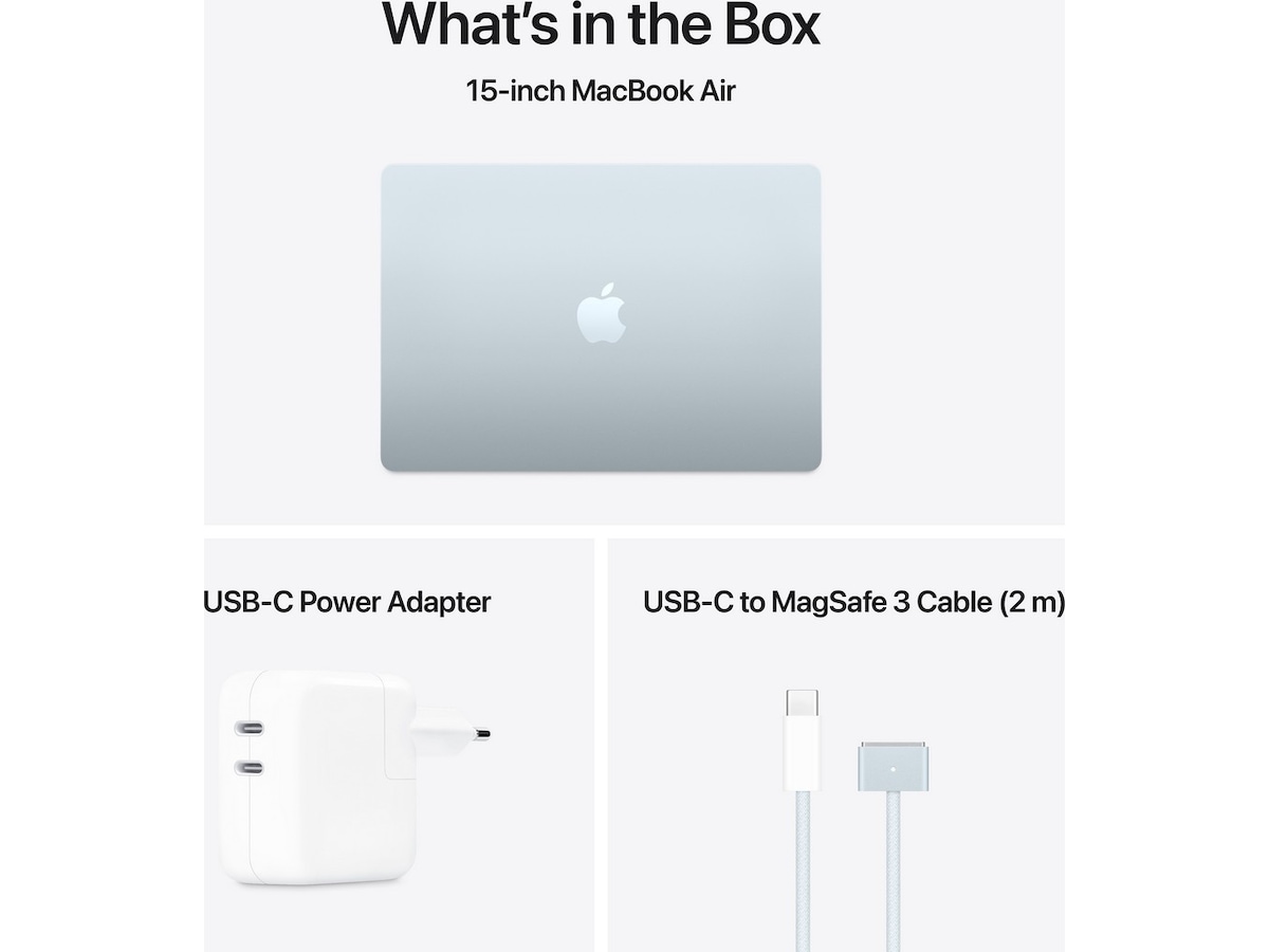 MacBook Air 15" M4 (2025) 512GB (himmelblå) PC - Bærbar / laptop