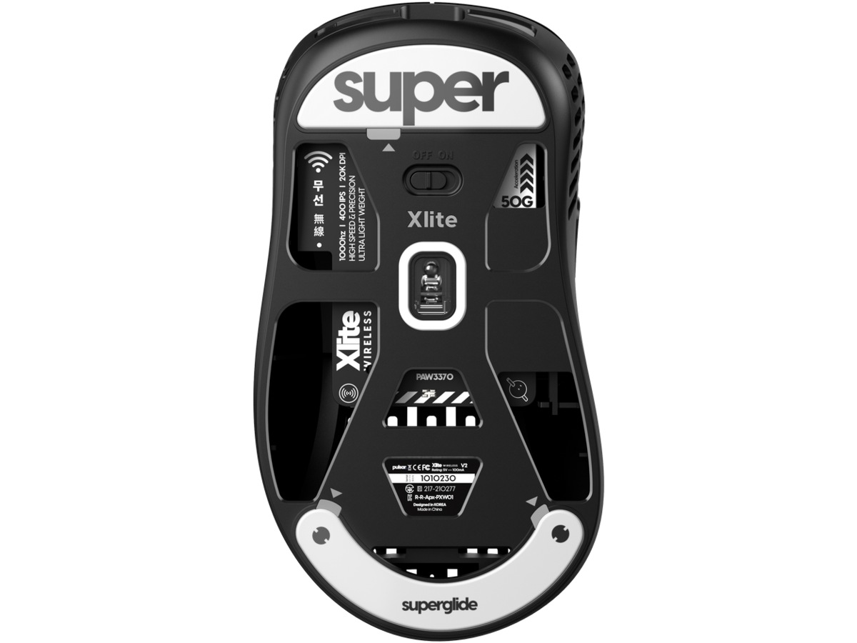 Pulsar Superglide Type-C Xlite Series (hvit) Tilbehør til gaming- tastatur og mus