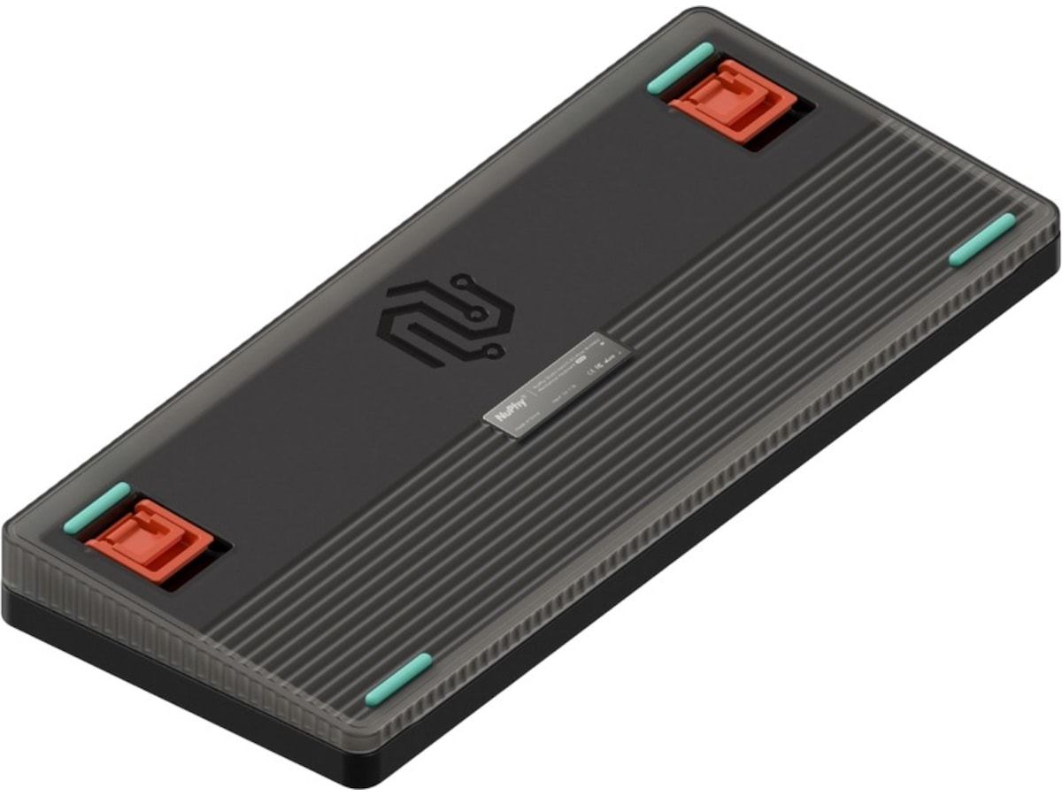 NuPhy Halo75 V2 trådløst gaming tastatur (Obsidian black/Raspberry) Gamingtastatur