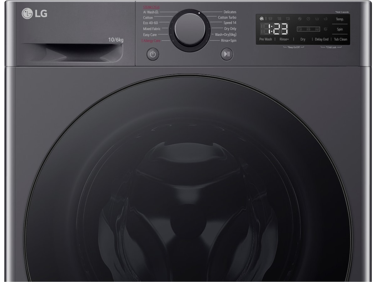 LG F4Y5RRPYJ Vask/Tørk (sort) -B-Grade Demo vask & tørk