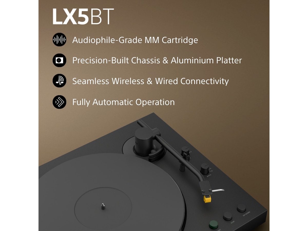 Sony PS-LX5BT trådløs platespiller med Bluetooth Platespiller
