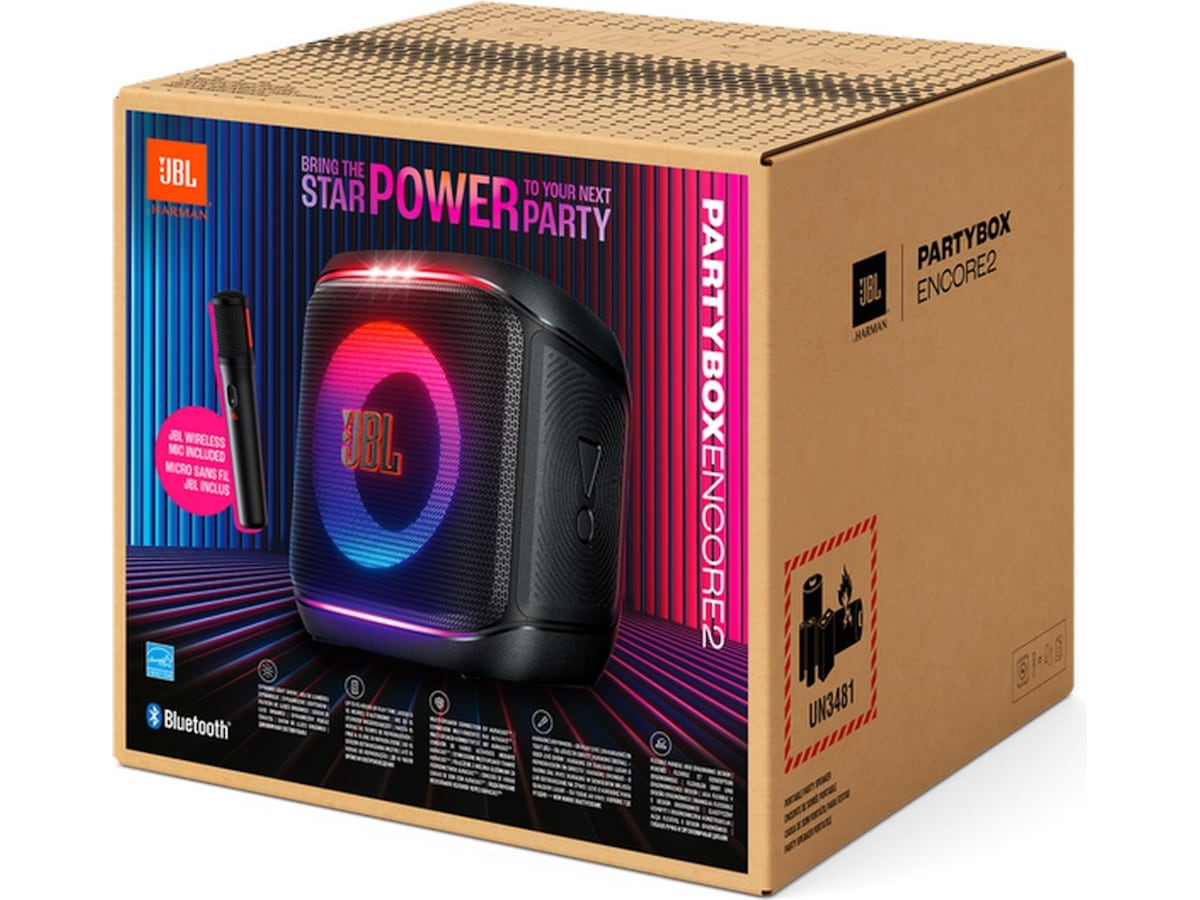 JBL Partybox Encore 2 partyhøyttaler med mikrofon 2-pack Trådløs / Bluetooth-høyttaler