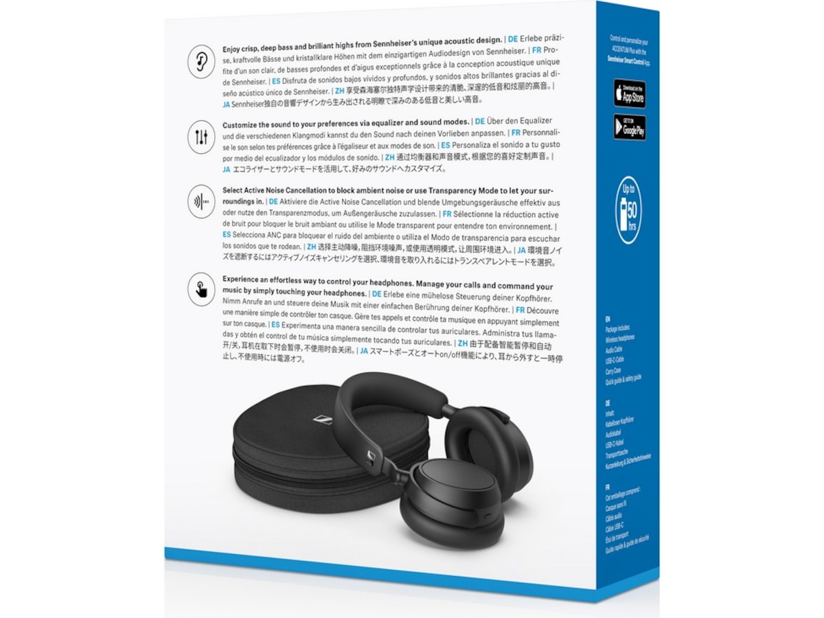 Sennheiser ACCENTUM Plus trådløse hodetelefoner, Over-Ear (sort) Hodetelefoner